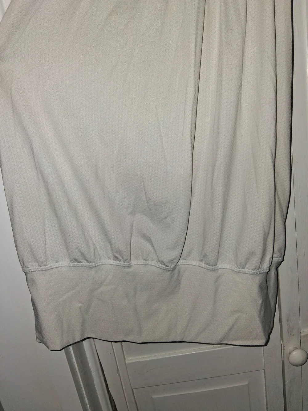 lululemon athletica White Tank with Black Stripe Shelf Bra